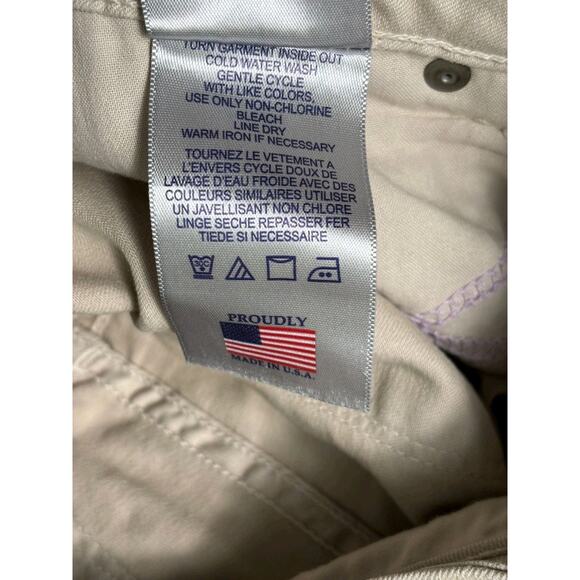 NYDJ Ankle Jeans Womens Size 6P Beige Straight Leg Stretch Denim Mid Rise - Picture 5 of 9